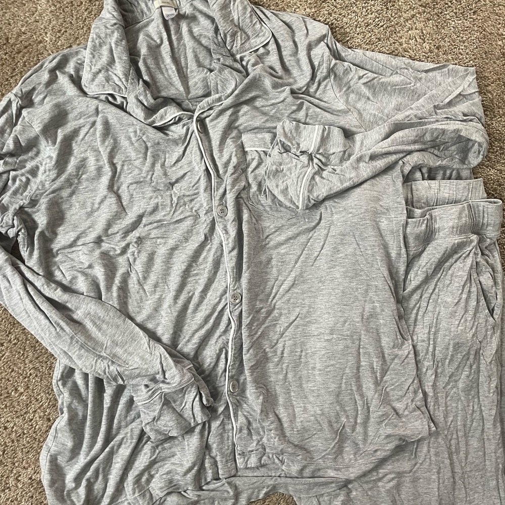 Eberjey Light Gray Pajama Set